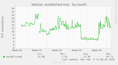 Netstat, established only